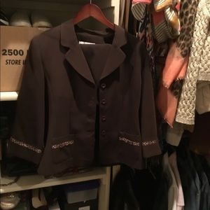 Beautiful 2 pc brown suit